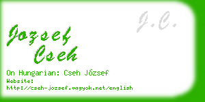 jozsef cseh business card
